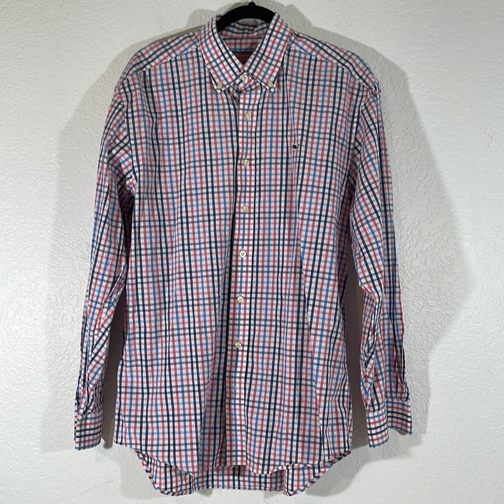 VINEYARD VINES By Shep & Ian Whale Shirt Cotton Size Medium
